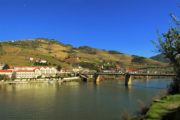 bridge over douro river at pinhão village